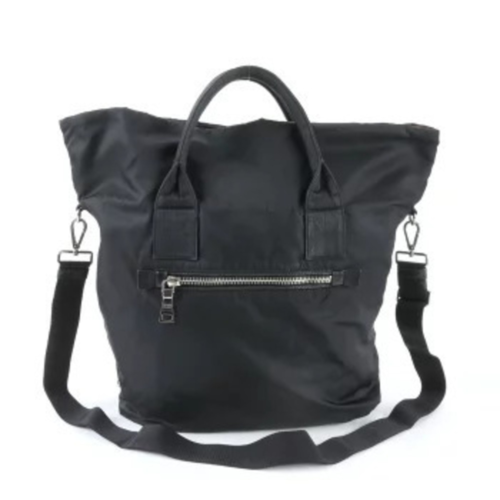 Prada crossbody Tessuto shoulder reversible bag leopard tote Black